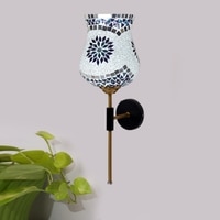Devansh Metal Electric Wall Light in Black Colour with Multi Shade Count of 1 Light