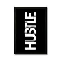 The Castle Decor Hustle Motivational Wall Art 8x12 Inch