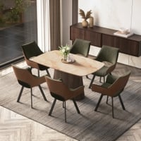 Nola Comapct 6 Seater Dining Table With Casey Dining Chair