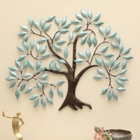W-Harmaan Abstract Metal Wall Decor in Multicolor Set of 1