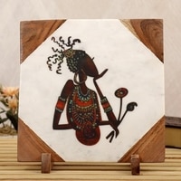 Belle Lady Marble Showpiece