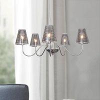 Yearby 5-Light Sputnik Glass Shade chandelier