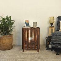 Renard Beige Jute Floor Lamp with Beige Jute Base