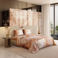 Stoa Paris 300TC UltraSatin King Size Comforter,  Lightweight, Champagne Gold