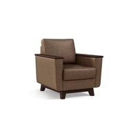 Corby Essential 1 Seater Fabric Sofa in Mocha Colour