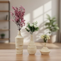 Classic Gourd Shape Ceramic Vase Trio
