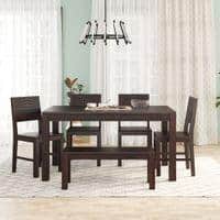 Noguchi Six Dining Set With Bench