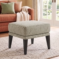Morgen Ottoman In Monochrome Paisley Colour
