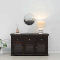 Sheesham Wood Sideboard In Scratch Resistant Warm Chestnut Finish