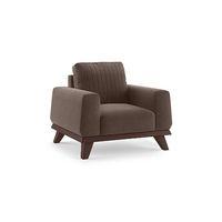 Granada Essential 1 Seater Fabric Sofa in Daschund Brown Colour
