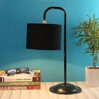 Danny Black Cotton Shade Table lamp