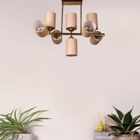 Devansh Gold Wall Mounted Lamp With Black Cotton Shade