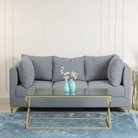 Melbourne Glass Coffee Table In Gold Finish