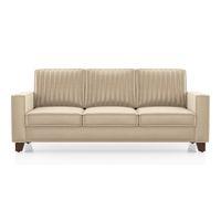 Apollo Neo 3 Seater Fabric Sofa in Pearl White Colour (Back Height : Regular, Cushion Type : Soft)