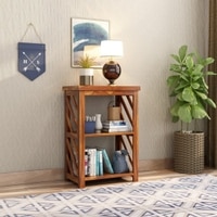 Lala XL Solid Wood Bookshelf in Honey Oak Finish
