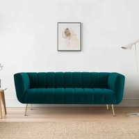 Grace Fabric Sofa (Teal Blue)