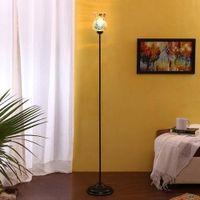 Phil Black Glass Shade Floor Lamp