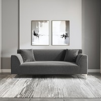 Wynn 3 Seater Fabric Sofa in Urban Grey Colour