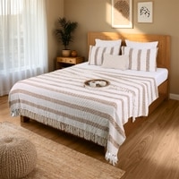 Shivalik 1 Double Bedcover with Brown colour