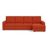 Apollo Compact Sofa (Colour : Lava, Cushion : Hard, Back Type : High Back, Seating Capacity : Right Aligned 3 Seater + Right Aligned Chaise)