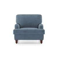 Ophelia 1 Seater Fabric Sofa In Ocean Weave