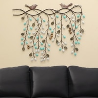 W-Kyra Abstract Metal Wall Decor in Multicolor Set of 1