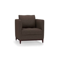Florence Essential 1 Seater Fabric Sofa in Mocha Colour