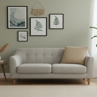 Moss Knit Cotton Cushion Cover  Stone 24X24  Inches