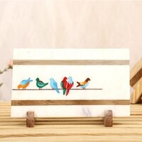 Happy Birdies Marble Showpiece