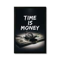 The Castle Decor Time Is Money Motivational Wall Art 8x12 Inch