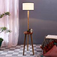 Harlow Multicolour Cotton Shade Floor Lamp