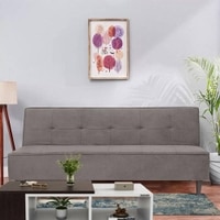 Palermo Click-Clack Sofa cum Bed in Grey Colour