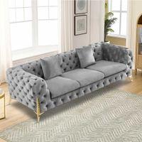 Norman Fabric Sofa - Grey