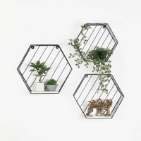 Claymint metal wall shelf