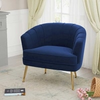 CarlAccent Chair in Navy Blue Colour