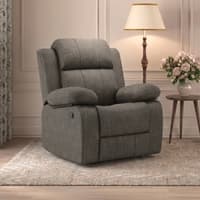 Griffin Fabric One Seater Recliner in Carbon Grey Colour