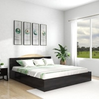 Arisa Queen Size Bed In Wenge Finish