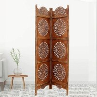 Ianthia Solid Wood 4 Panel Room Divider
