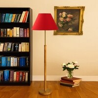 Devansh Wood & Metal Floor Lamp