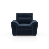 Adelaide Premium 1 Seater Fabric Sofa in Cobalt Colour