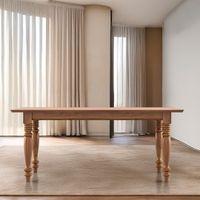Tuscany 6 Seater Dining Table In Latin American Teak Finish