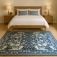 Luxe Home Polyester Persian Carpet – (5x7 Feet, Multicolor, TPR)