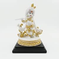 Devotional Divine Bal Gopal Statue in White Colour