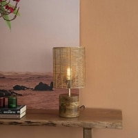 Edie Gold Table Lamp With Gold Iron Base