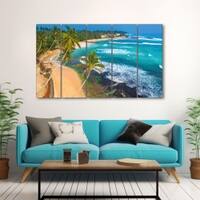 The Castle Decor Beach View Wall Art Set of 5 27x48 Inch
