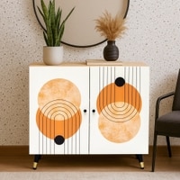 Adore Shoe Cabinet for 12 Pairs with Boho Print – Stylish Printed Shoe Organizer for Modern Homes