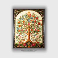 Pichwai Bohemian Canvas Wall Prints Canvas Wall Prints Set of 1 Multicolor Matte