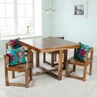Kingston Sheesham Wood Accent 4 Seater Dining Table