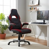 Stylish Gaming Chair In Black & Red