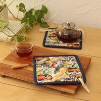 Intruz Set Of 2 Pot Holders with Multi colour